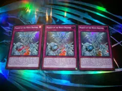 3x Majesty of the White Dragons 1st Edition Super Rare SDWD-EN027 Yu-Gi-Oh! - Image 1