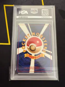 Pokemon PSA 7 NEAR MINT 1998 Koga's Beedrill Japanese Gym 2 Holo Rare Card SWIRL - Image 3