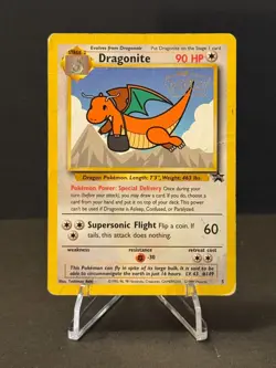 Pokemon Dragonite #5 WB First Movie Black Star Promo Card HP - Image 1