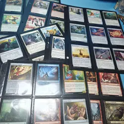 All Rare & Uncommon Magic Gathering Binder Sleeves 180 Cards Collection Mtg - Image 1