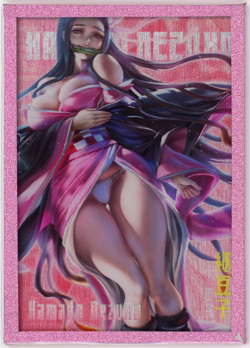 ❤NEZUKO KAMADO - Goddess Story Anime Waifu Card GLAZED LIGHT & SHADOW - NO-013 - Image 1