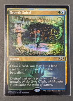 MTG - Growth Spiral - Friday Night Magic FNM - NM Foil Promo Ravnica Allegiance - Image 1