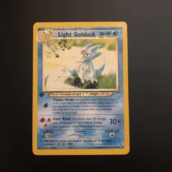 Pokemon Card Light Golduck Neo Destiny 1st Edition Uncommon 47/105 Near Mint - Image 1