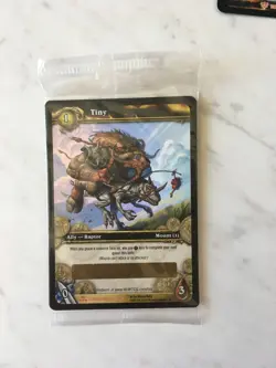 World of Warcraft TCG SEALED LOOT CARD Tiny - Image 1
