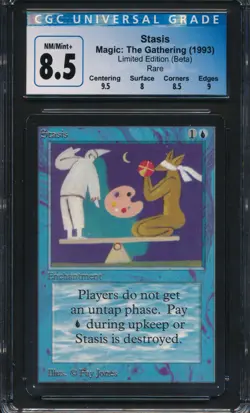 Beta Stasis CGC 8.5 Graded Magic MTG (0137) -magicgraders- - Image 1