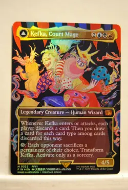 Magic: Final Fantasy: Kefka, Court Mage / Kefka, Ruler of Ruin # 0322 (Foil) - Image 1
