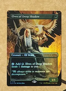 Mtg Secret Lair Elves Of Deep Shadow Rainbow Foil NM - Image 1