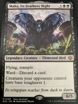 Maha, Its Feathers Night Bloomburrow Regular - Image 1