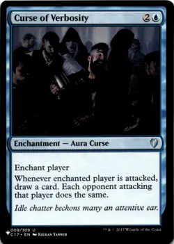 MTG Curse of Verbosity Normal NM The List Reprints Magic 009/309 - Image 1