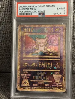 2000 POKEMON GAME PROMO ANCIENT MEW POKEMON 2000 MOVIE PSA 6 - Image 1