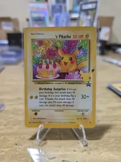 Birthday Pikachu #24 Celebrations Black Star Promo Pokemon Card - Image 1