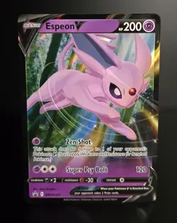 Pokemon TCG - ESPEON V - SWSH201 - BLACK STAR PROMO - V HEROES TINS (2022) - NM+ - Image 1