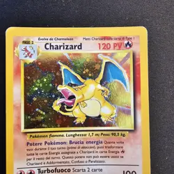 Carta Pokemon Charizard 4/102 Set Base ITA Rara Holo - Image 2