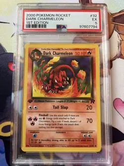 2000 POKEMON ROCKET DARK CHARMELEON 32/82 PSA 5 1’st edition - Image 1