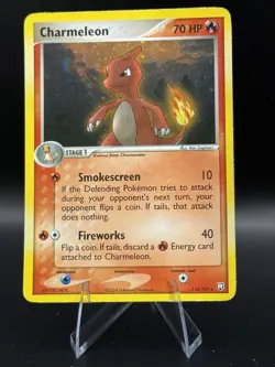 2004 POKEMON EX TEAM ROCKET RETURNS #110 CHARMELEON-HOLO NM - Image 1