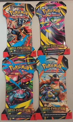 ARSET lot de x 4 Booster Pokemon ME01 Mega Evolution FR neuf Sous Blister ME1 - Image 1