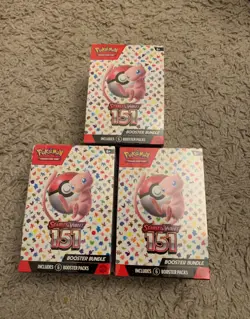 151 Booster Bundle Pokemon TCG Scarlet & Violet Factory Sealed (SET OF 3) - Image 1