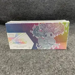 POKEMON TCG Scarlet & Violet Prismatic Evolutions Super-Premium, Worn Box - Image 1