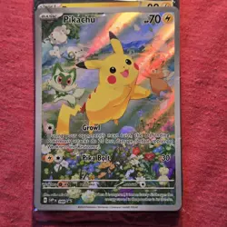 Pokemon Paldea Adventure Chest Promo: Pikachu SVP088 Pawmi Tandemaus - Sealed - Image 2