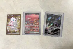 Pokemon TCG 151 UPC Promo Set Mew 053, Mewtwo 052, Metal Mew 205 Near Mint! - Image 1