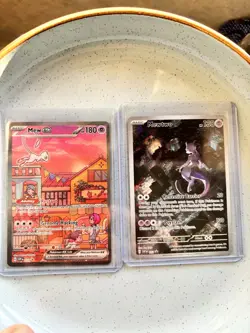 Pokemon TCG 151 UPC Promo Set Mew 053, Mewtwo 052, Metal Mew 205 Near Mint! - Image 4