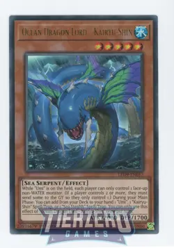 Yugioh Ocean Dragon Lord - Kairyu-Shin LED9-EN017 Ultra Rare 1st Edition NM - Image 1