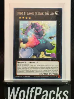 Yu-Gi-Oh Number 41 Bagooska the Terribly Tired Tapir VASM-EN044 1st Edition Rare - Image 1