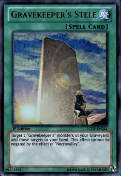 Gravekeeper's Stele - Ultra Rare 1st Edition LCJW-EN261 - NM - YuGiOh - Image 1