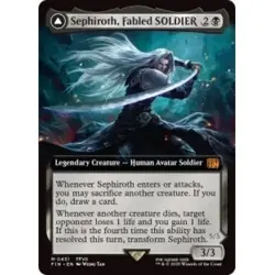 MTG English Sephiroth, Fabled SOLDIER (Extended Art) NM Normal - Image 1