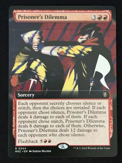 1x MTG Prisoner's Dilemma (Extended Art) - (MKC) #344 - Magic the Gathering - Image 1