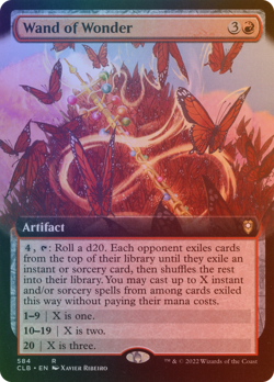 Wand of Wonder - CLB #584 | FOIL | NM | MTG | EXTENDED ART - Image 1