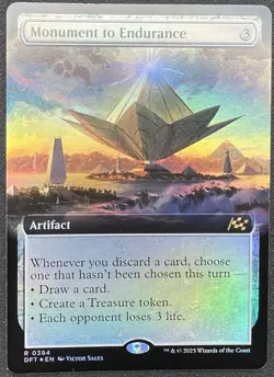 Monument to Endurance Extended FOIL MTG Aetherdrift 394 NM - Image 1