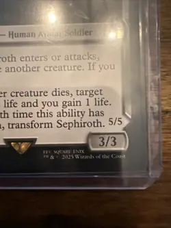 Sephiroth Fabled Soldier Final Fantasy MTG M0115 FFVII 2025 Wizards of the Coast - Image 3