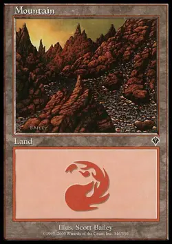 1x Mountain (346) - Foil Heavy Play MTG Magic - Kid Icarus - - Image 1