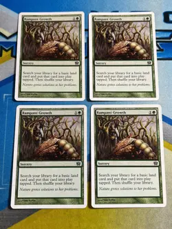 Magic the Gathering MTG 9th Edition RAMPANT GROWTH x4 - Image 1