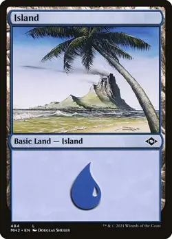 Lot of 20x ETCHED FOIL Island #484 Same Art - MH2 Modern - MTG Magic NM LAND - Image 1