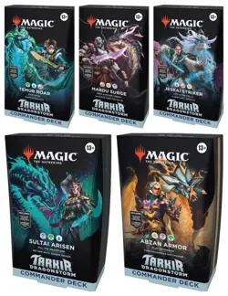 MAGIC THE GATHERING TARKIR DRAGONSTORM - COMMANDER DECK BUNDLE - (ALL 5 DECKS) - Image 1