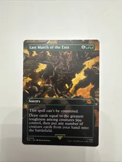Magic the Gathering Last March of the Ents (Borderless) Lord of the Rings - Image 1