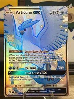 Pokemon TCG Articuno GX SV54/SV94 Hidden Fates: Shiny Vault Full Art Holo - Image 1