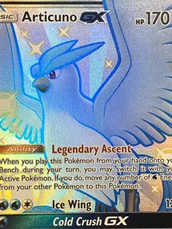 Pokemon TCG Articuno GX SV54/SV94 Hidden Fates: Shiny Vault Full Art Holo - Image 2