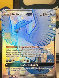 Pokemon TCG Articuno GX SV54/SV94 Hidden Fates: Shiny Vault Full Art Holo - Image 3