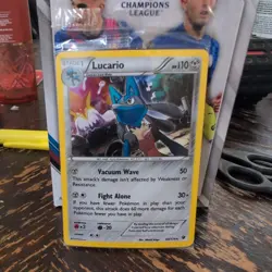 Lucario 63/124 Holo XY Pokemon TCG Sealed Promo w/ Bisharp 64/114 Zoroark 91/162 - Image 1