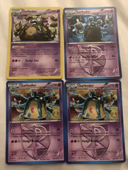 4X Pokemon GARBODOR 66/135 Plasma Storm RARE HOLO 54/124 Holo 67/135 Common - Image 3