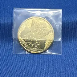 2017 Pokemon Vulpix Gold Coin Rokon's Crystal Season Special Box Unopened - Image 2