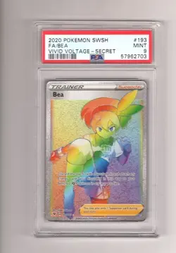 2020 Pokemon SWSH FA/BA VIVID VOLTAGE SECRET PSA GRADED 9 MINT - Image 1