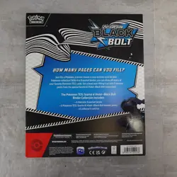 Pokemon Black Bolt Binder Collection Scarlet & Violet Unova TCG Box New Sealed - Image 3
