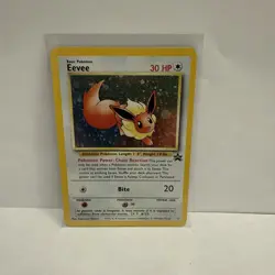 Eevee 11 Wotc Promo Holo Vintage Black Star Rare Pokemon Tcg - Image 1