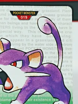 Rattata No.019 Pokemon Carddass File Monsters Collection Bandai Japanese - Image 3