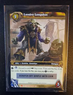 World of Warcraft - Landro Longshot - WoW TCG Loot Card - Unscratched - Image 1