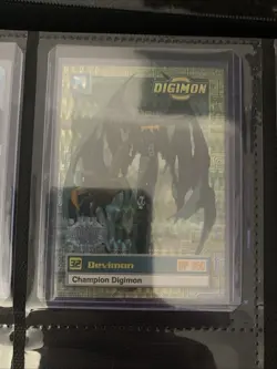 Digimon Animated Series 1999 Trading Card Bandai Holo Prism Devimon #30 Preview - Image 1